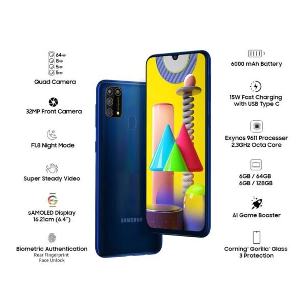Samsung Galaxy M31 Ocean Blue 128 GB - Imagem 4