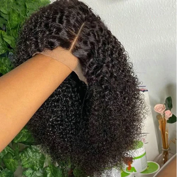 Kinky Curly Bob Cheap Wig Lace Frontal Human Hair Wigs 100% Brazilian Glueless Short Water Curly ForWomen 180Density Wear And Go - Image 16