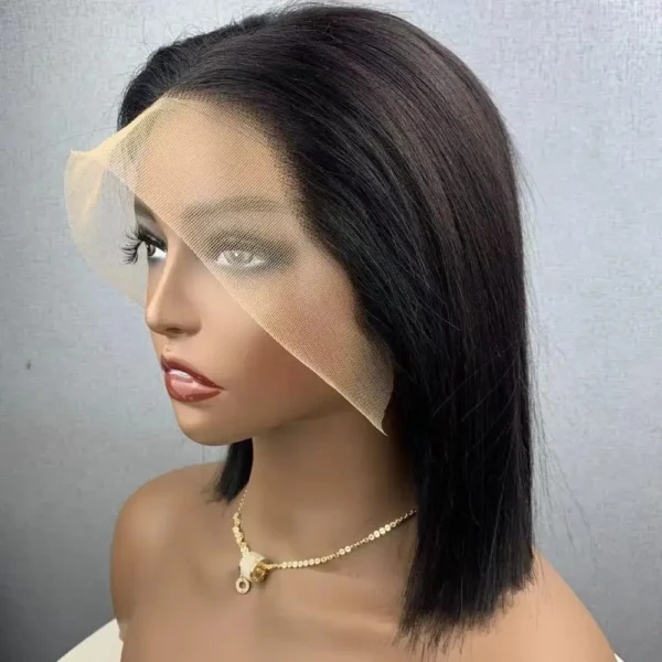 Clearance Sale Human Hair Bob Wig 13x4 Straight Lace Frontal 8-14 Inches Pre Plucked Hair Wigs Brazilian Remy Bone Straight Bob - Image 13