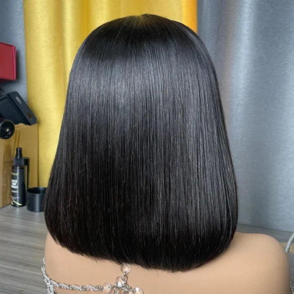 Wear Go Glueless Bob Wig Lace Front Human Hair Wigs Short Pre Plucked Straight 13x4 HD Transparent Lace Frontal Wig Bob on Sale - Image 24