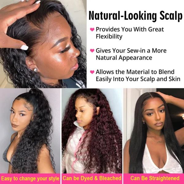 Wear And Go Glueless Wig Kinky Curly Human Hair Wigs 30 32 Inch 13x4 HD Lace Frontal Wigs Pre Plucked Pre Cut Human Hair Wigs - Image 2