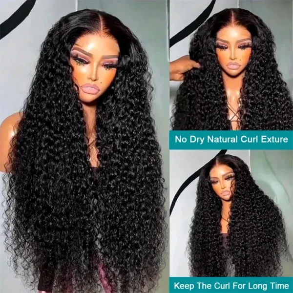 Wear And Go Glueless Wig Kinky Curly Human Hair Wigs 30 32 Inch 13x4 HD Lace Frontal Wigs Pre Plucked Pre Cut Human Hair Wigs - Image 4