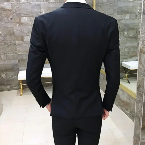 3 Pieces Wedding Business Men Formal Suit Men Vest Blazer Pants Set Wedding Suits For Men Elegant Blazers Set Vest Pants Coat - Image 6