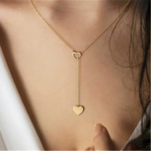 New Fashion Jewelry Star Moon Choker Necklace Gift For Women Girl Gold Color Chain Hollow Star Pendant Necklace Drop Shipping - Image 3