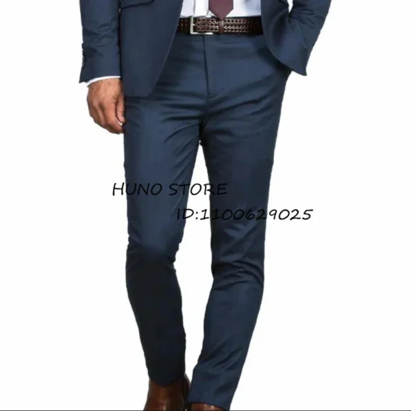 2024 New Men's Formal Fit Single breasted Elegant man suit Customized Casual Business Office Jacket Set of Two Comfortable - Image 3