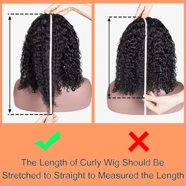 Kinky Curly Headband Wigs 180% Density Wear to Go Water Wave Headband Wig 20 Inches Brazilian Human Hair Glueless Wig For Women - Image 5