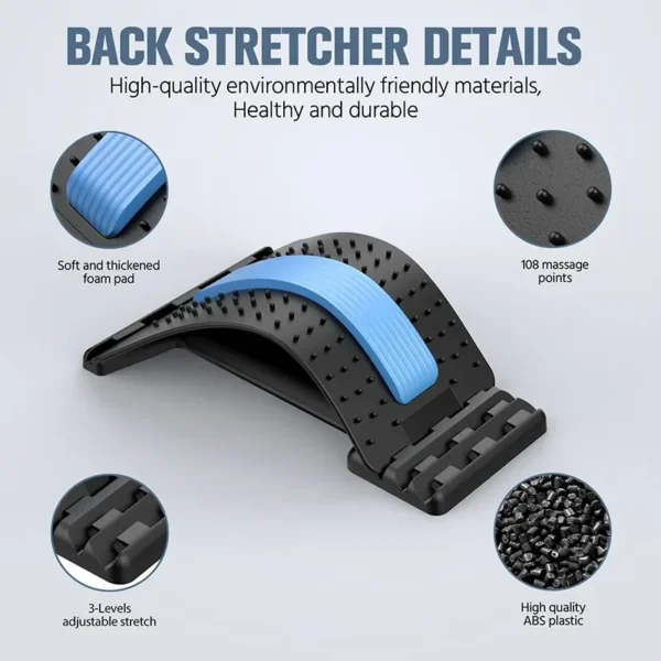 Waist Massager Lumbar Protrusion Acupuncture Lumbar Spine Reliever Spine Lying Cushion Back Stretch Lumbar Spine Corrector - Image 3