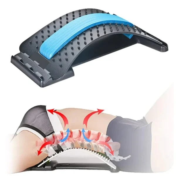 Waist Massager Lumbar Protrusion Acupuncture Lumbar Spine Reliever Spine Lying Cushion Back Stretch Lumbar Spine Corrector