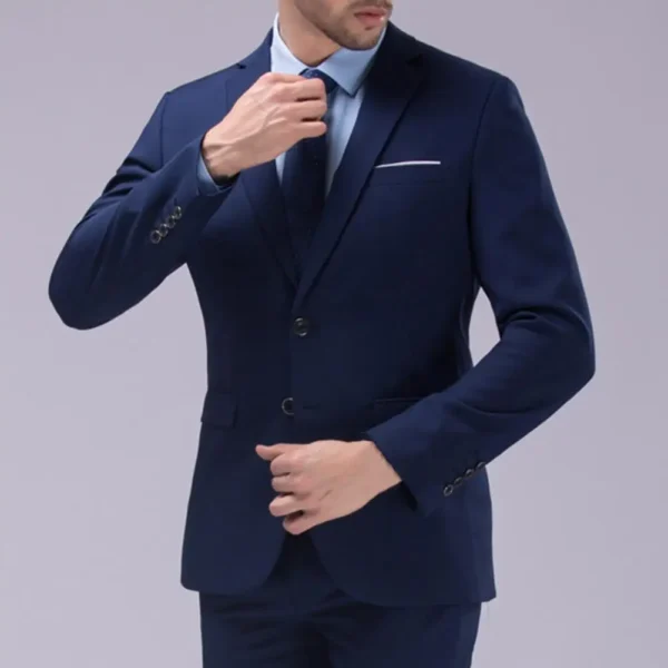 Wedding Suit For Men Set Elegant Blazers Formal 2 Pieces Full Jackets Pants Classic Business Coats 2024