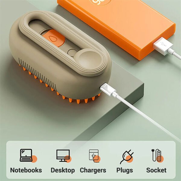 3-in-1 Electric Pet Steam Brush – Groom Like a Pro at Home - Imagem 8