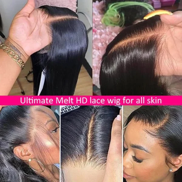 Sleek Mongolian T Part 13*5*2 Body Wave Lace Front Human Hair Wigs For Black Women Natural Lace Front Wig On Sale Clearance - Imagem 4