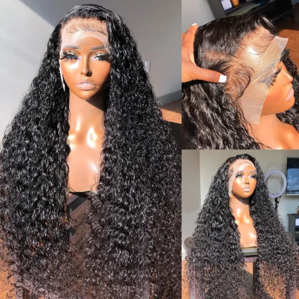 250 Density Deep Wave Lace Front Wig 13x6 Hd Lace Frontal Wig 4x4 13x4 Curly Human Hair Wigs For Women 360 Pre Plucked Lace Wig - Imagem 10