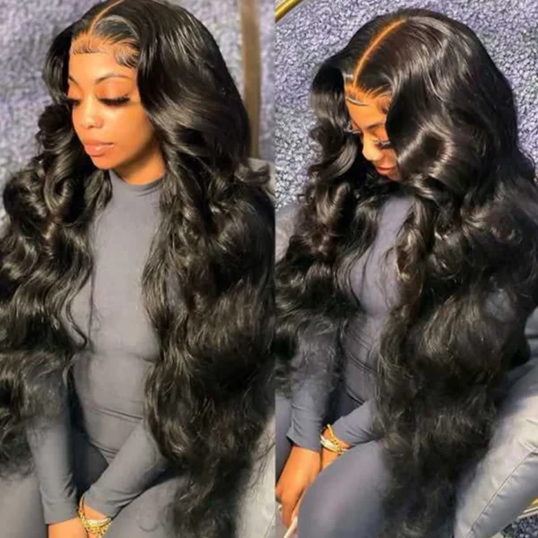 Sleek Mongolian T Part 13*5*2 Body Wave Lace Front Human Hair Wigs For Black Women Natural Lace Front Wig On Sale Clearance - Imagem 8