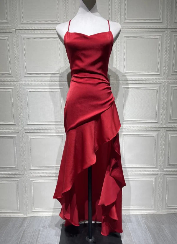 Elegant Slim Bodycon Party Dress Women 2025 Summer Sexy Spaghetti Strap Sleeveless Maxi Long Dress Casual - Imagem 18