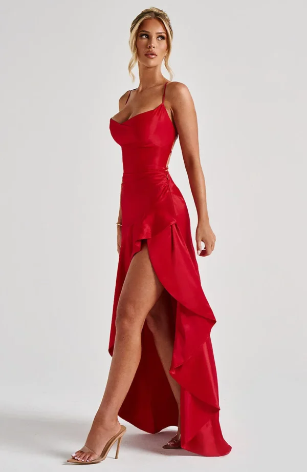 Elegant Slim Bodycon Party Dress Women 2025 Summer Sexy Spaghetti Strap Sleeveless Maxi Long Dress Casual - Imagem 22