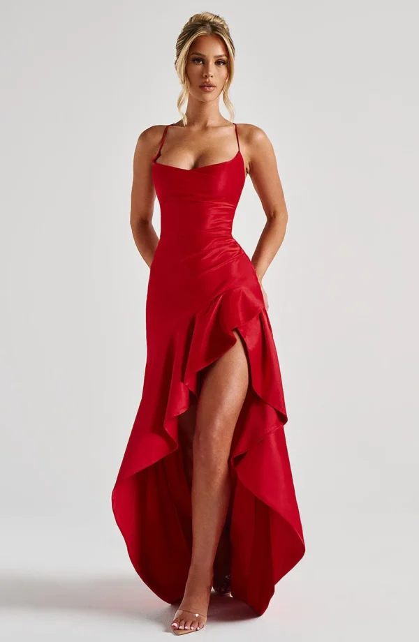 Elegant Slim Bodycon Party Dress Women 2025 Summer Sexy Spaghetti Strap Sleeveless Maxi Long Dress Casual - Imagem 21