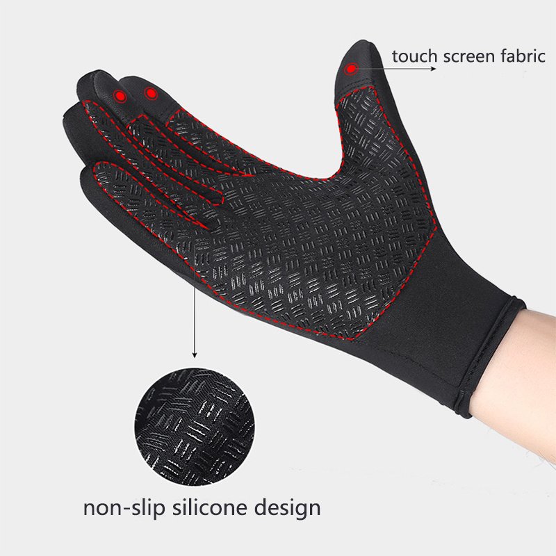 Winter Gloves Touch Screen Riding Motorcycle Sliding Waterproof Sports Gloves With Fleece - Imagem 10