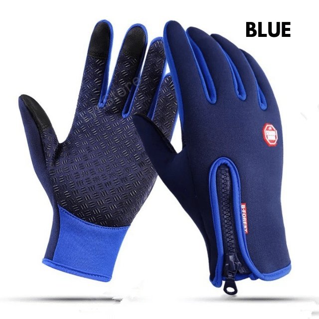 Winter Gloves Touch Screen Riding Motorcycle Sliding Waterproof Sports Gloves With Fleece - Imagem 2